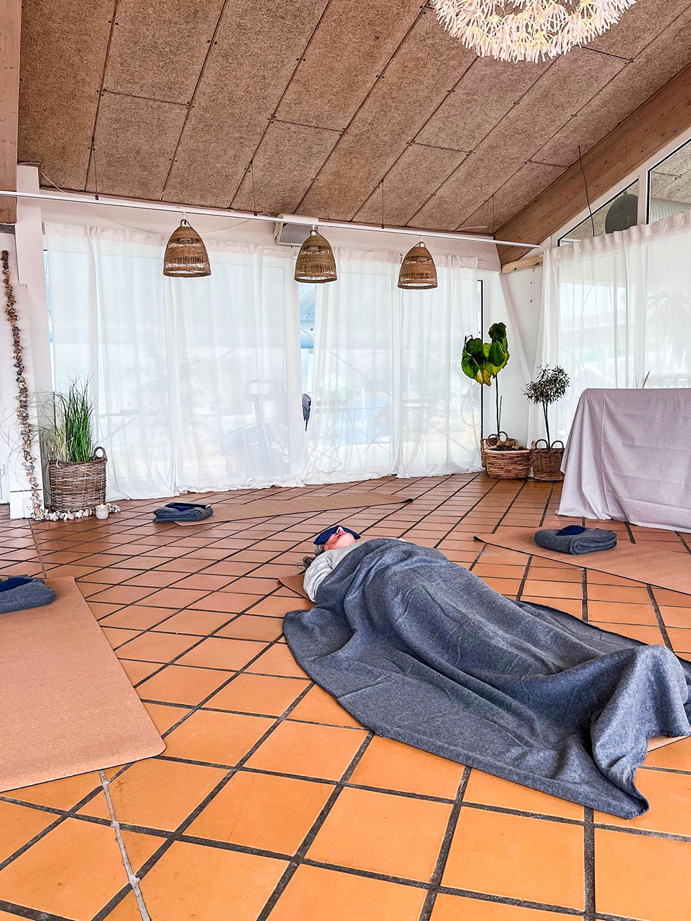 Yoga retreat liggende